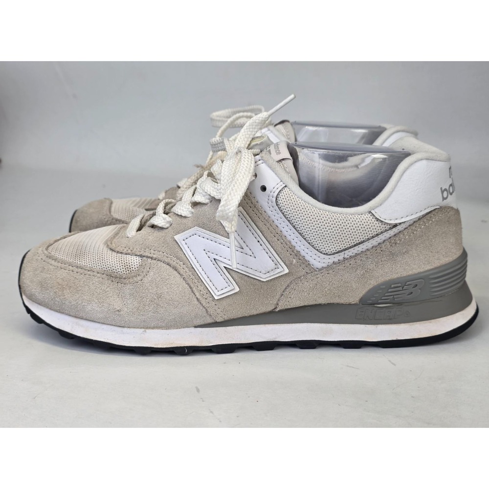 New Balance 574 Women's Sneakers Size 10.5 B Men's Size 9 Brown Gray Suede Shoes